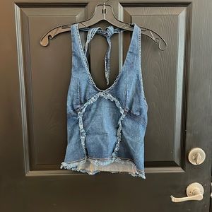 Denim Halter Top!